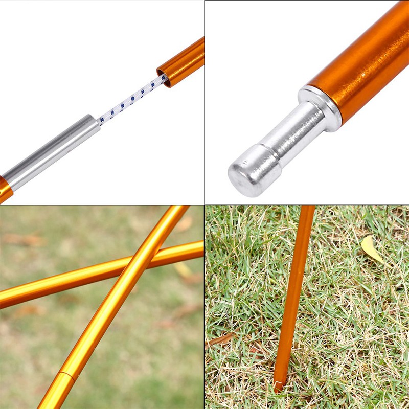 2Pcs Outdoor Aluminium Alloy Tent Building Supporting Rod Pole Bar