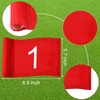 Riakrum 9 Pcs mini golf flags for yard 8.9 x
