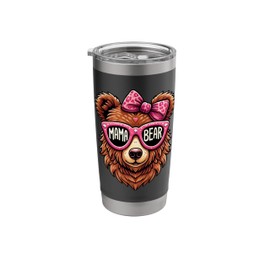 Mama Bear Mother Bear Lover Parent Mother's Day Motherhood Stainless Steel Insulated Tumbler