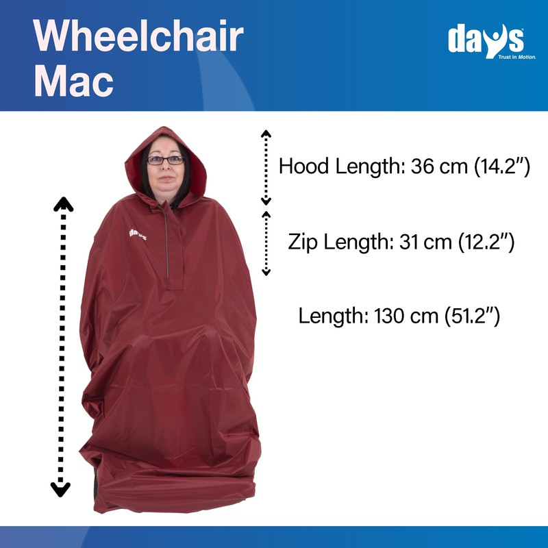 Days Wheelchair Mac Burgundy