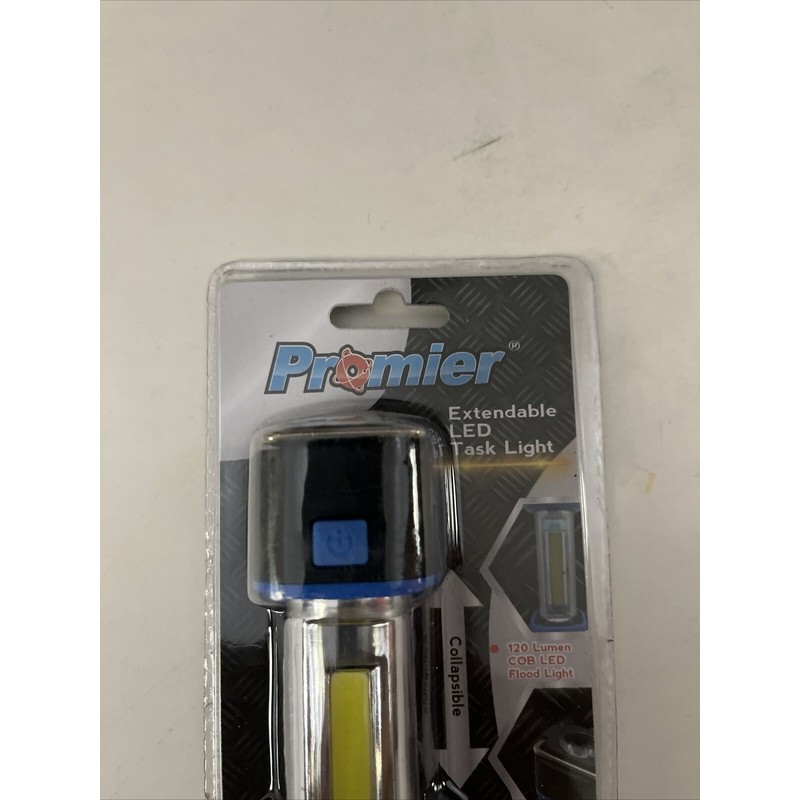 Promier Extendable LED Task Light 120 Lumen COB LED Blue
