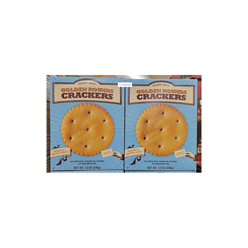 Trader Joe’s Golden Rounds Crackers Packed in 3 Individual Sleeves