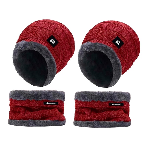 Bluelander Gorros para Invierno con Bufanda Hombre y Mujer, Conjunto