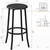 IDEALHOUSE 2024 New Bar Stools Set of 2 - Solid