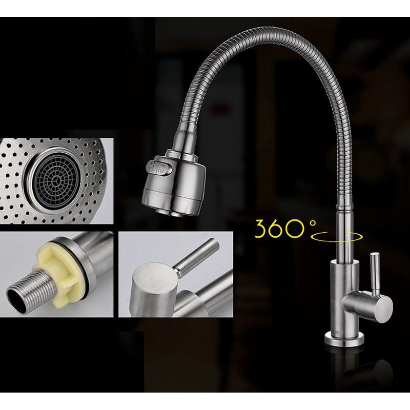 Life System ST83 Single Faucet Stainless Steel Shower with Switching