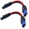 jasavdio 2Pack SAE to EC5 Male Plug Quick Connection Adapter