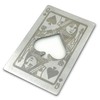 Lesencen Metal Card Bottle Opener Stainless Steel Silver with Engraved
