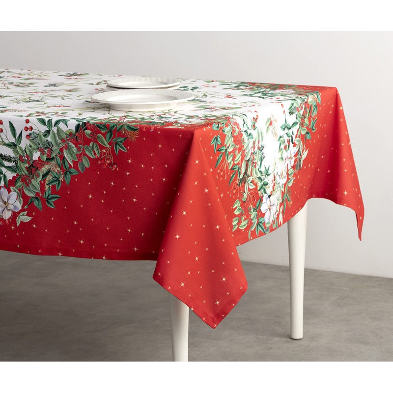 Maison d' Hermine Noel 100% Cotton Tablecloth for the Kitchen,
