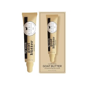 Dionis Goat Butter Overnight Leave On Lip Mask - Goat Milk, Jojoba & Moringa Oils Hydrate, Moisturize & Repair Cracked, Chapped & Dry Lips, Lock in Moisture For All Night Wear, Vanilla Bean
