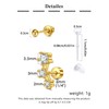QWALIT Gold Ear Piercing Kit Ear Piercing Gun Kit Earrings