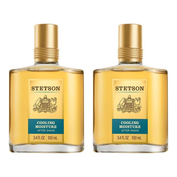 Stetson Cool Moisture Aftershave 3.4 Fluid Ounce, 2 Count