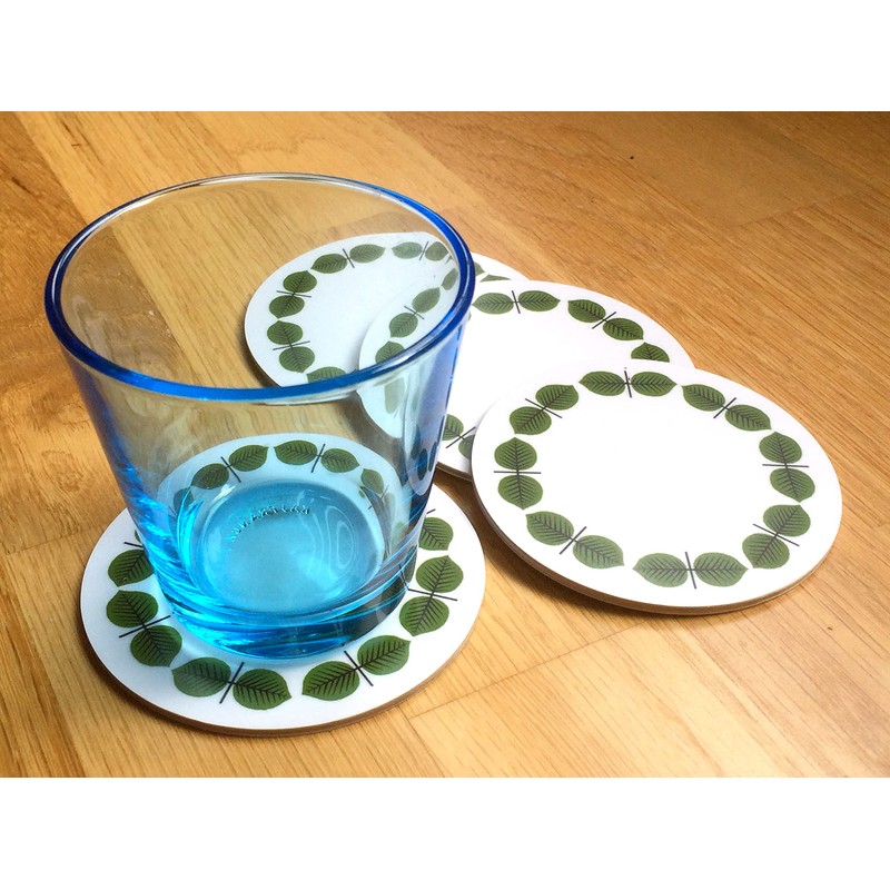 Stig Lindberg Set of 4 Coasters "Bersa" by Stig Lindberg