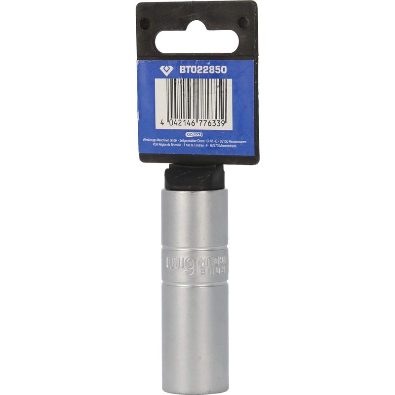 BRILLIANT TOOLS BT022850 1/2 Inch Spark Plug Socket, 16 mm