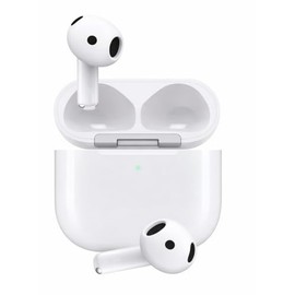 Audífonos inalámbricos Generación 4 con cancelación de Ruido, Bluetooth 5.3, Carga rápida, micrófono y Controles táctiles, Bateria de Larga duración, Auriculares compatibles con iOS y Android Blanco