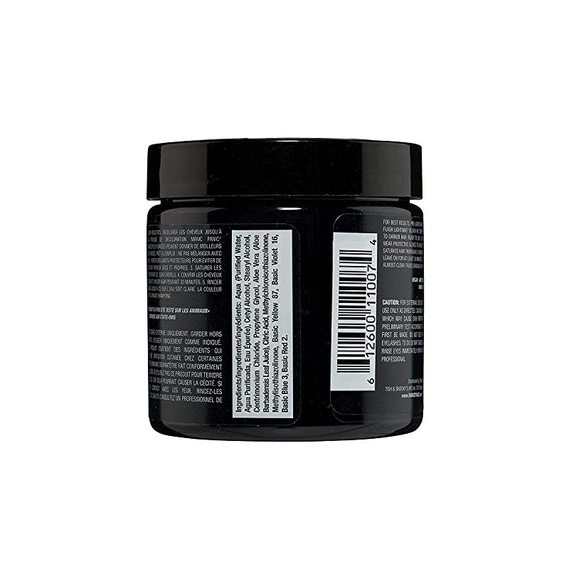 Manic Panic Semi-Permanent Hair Color Cream - Raven 4oz"Pack of
