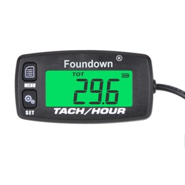 Small Engine Tachometer, RPM Measurement,Digital Hour Meter,Monitoring Engine Hours for Ultralight Aircraft,Chainsaw,Motorcycle,Dirt Bike,Scooters,go Kart,Lawn Mower
