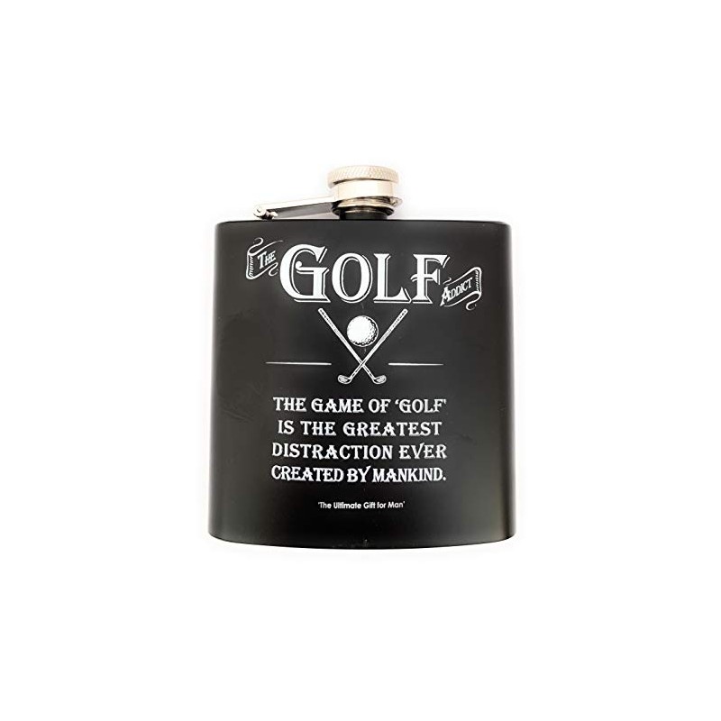 Arora Ultimate Gift for Man 8874 Golf Hip Flask, Multicolour,