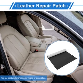 VekAuto Self Adhesive Leather Repair Patch 60" x 17" Leather Repair Tape for Automotive Car Seat Sofa Couches Chair Interior Trim Strong Stickiness PVC Black