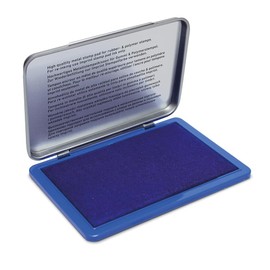 Imprint 9073M Hand Stamp Pad for Daily Needs at Home and in the Office - 1 Blue Ink Pad, Robust Metal Lid, Water-based Ink, Size 12.5 x 8 cm, Ideal for Hand Stamping
