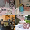 Glitter Pink Number 18 Table Centrepiece for 18th Birthday, 8"