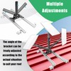 Adjustable Starlink Mount for Standing Seam Metal Roof with Starlink
