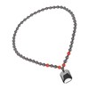 Terahertz Beaded Necklace Fashionable Rectangular Pendant Soreness Relief Energy Stone