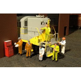 Bachmann O Gauge/Scale Figure/People Set Mechanics (6-Pack)