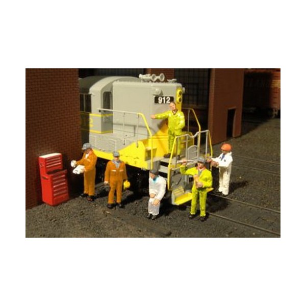Bachmann O Gauge/Scale Figure/People Set Mechanics (6-Pack)