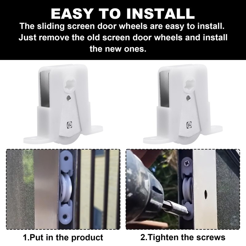 Sliding Screen Door Rollers (2 Pcs) Fits for Andersen Part