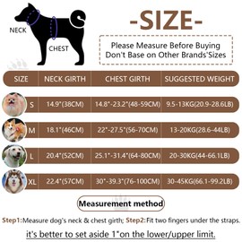 No Pull Dog Harness, Adjustable Reflective Escape Proof Dog Harness Outdoor Walking, Quick Fit Dog Vest Harness (Khaki, L)