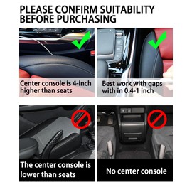 DewyLeaf Car Seat Gap Filler Organizer,2 Pack Leather Car Seat Organizer and Storage for Front Seats, Interior Car Accessories for Phones, Glasses, Keys, Cards (Black, 2 Pack)