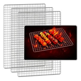 3pcs Rejilla De Hierro Para A Sador Parrilla Malla Bbq