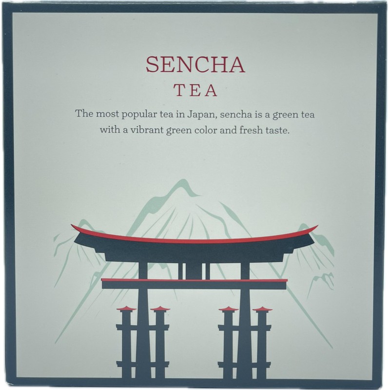 Premium Japanese Natural Pure Sencha Tea - 15 Pyramid Bags,