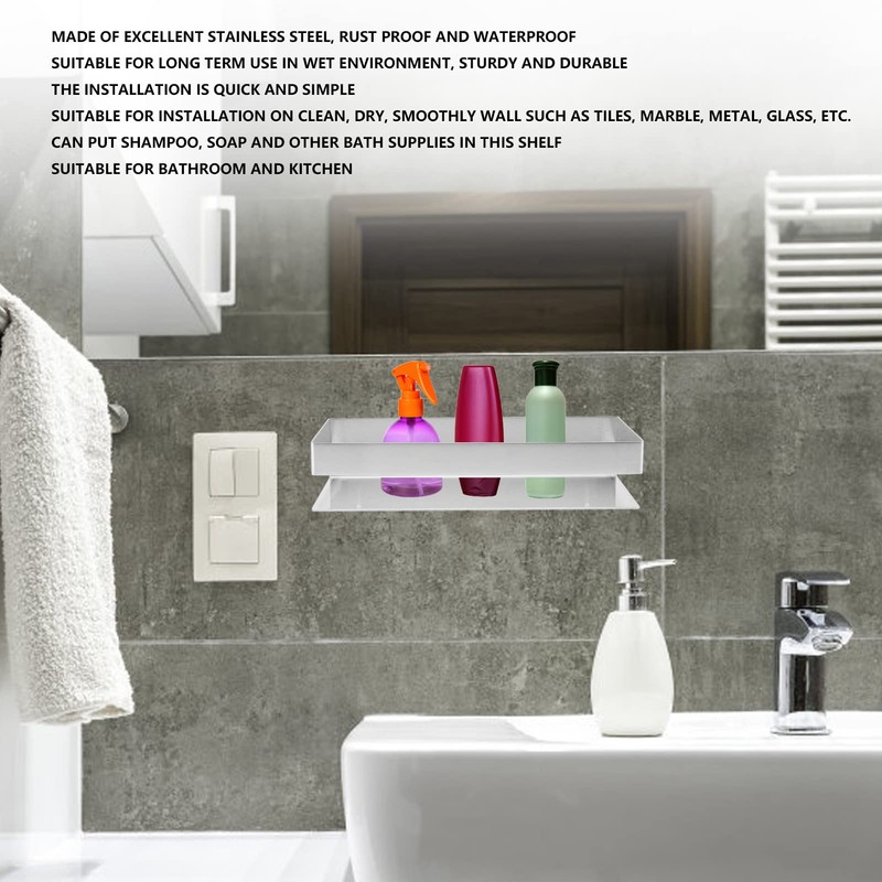 Bathroom Shower Shelf, Waterproof Floating Shelves for Home Use