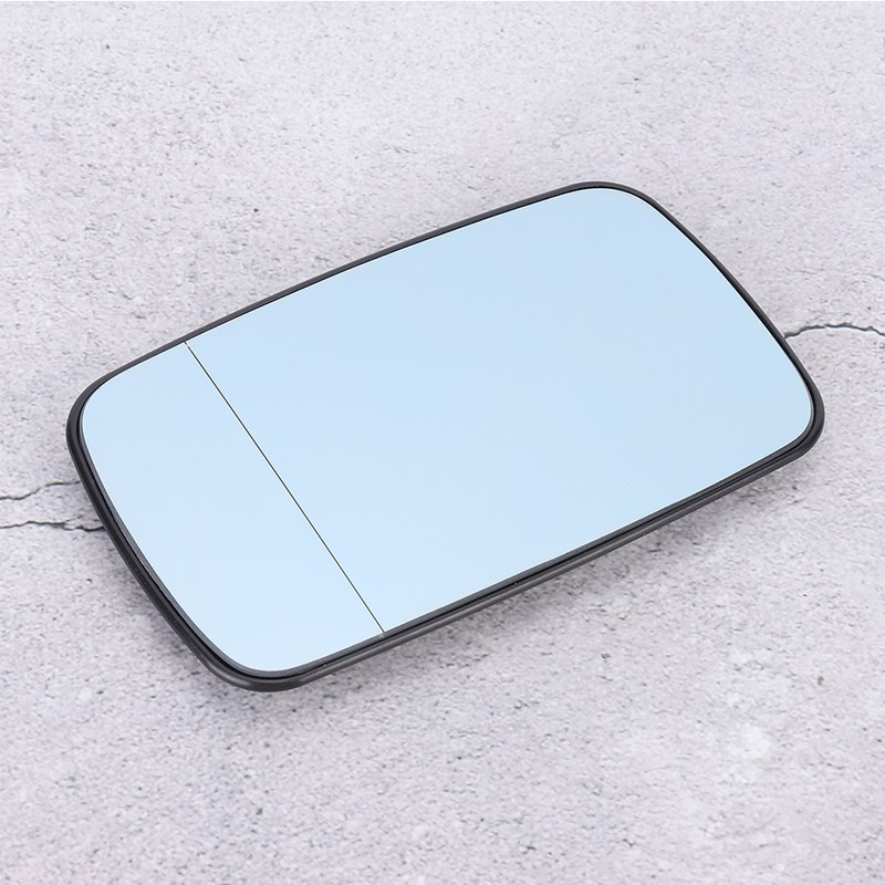 Right Hand Blue Heated Wing Door Mirror Glass Fit for