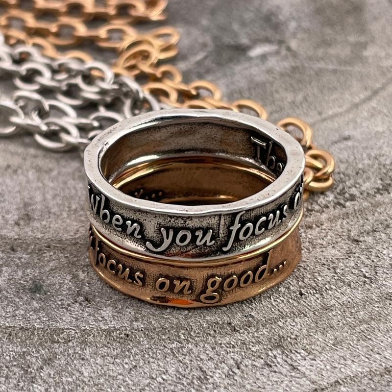 When You Focus on Good Ring Fusion Necklace Duo Bundle