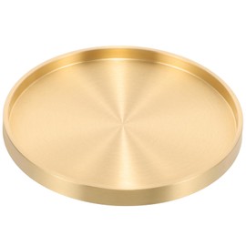 Luxshiny Brass Drinks Coasters, Copper Wine Coaster Gold Teacup Coaster Car Accessories Insulated Coffee Cup Holder Round Mini Jewelry Tray for Table