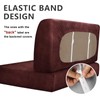 ANARACHON Leather Look RV Dinette Cushion Covers - Stretchable Camper