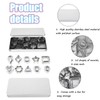LSYZHX Cookie Cutters,Stainless Flower Cookie Cutter,Geometric Shapes Cookie Cutters for