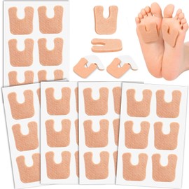 48PCS U-Shaped Felt Callus Pads Metatarsal Foot Insert of Foot Cushion,Strong Adhesive Non-Slip Met Pads for Shoes,Protect Calluses from Rubbing On Shoes for Men and Women