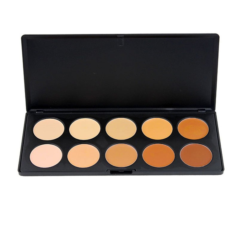 10 Colors Cream Contour Face Concealer Palette, FantasyDay Long Lasting
