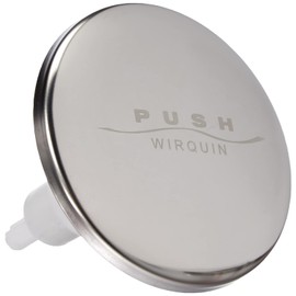 Wirquin Quick Clac Chrome Bath & Basin Click Waste Push Down Replacement Top SP9260, Multi-Colour