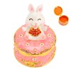 Trinket Box Bunny Shape Exquisite Cute Magnetic Design Jewelry Storage