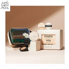 JUNGSAEMMOOL Skin Nuder Cover Layer Cushion + Puff + Pouch Set 6items, Shade:19 Fairlight