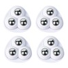 Self-Adhesive Furniture Caster Wheels – Stainless Steel 360° Swivel Rollers