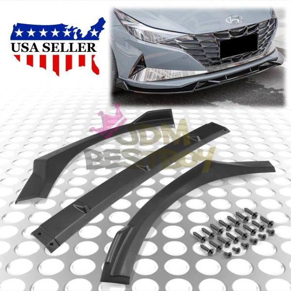 EZAUTOWRAP For 2021 Hyundai Elantra Matte Black Front Bumper Body