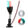 CLGMarine LED Tri-Color Navigation Light,Bimini Top Red-Green-White Combination Boat Bow
