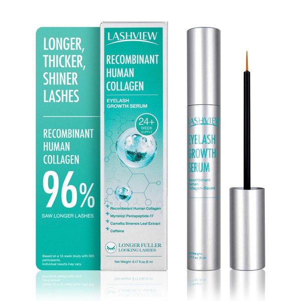 LASHVIEW Eyelash Growth Serum (0.17fl.oz / 5ml) - Premium Lash