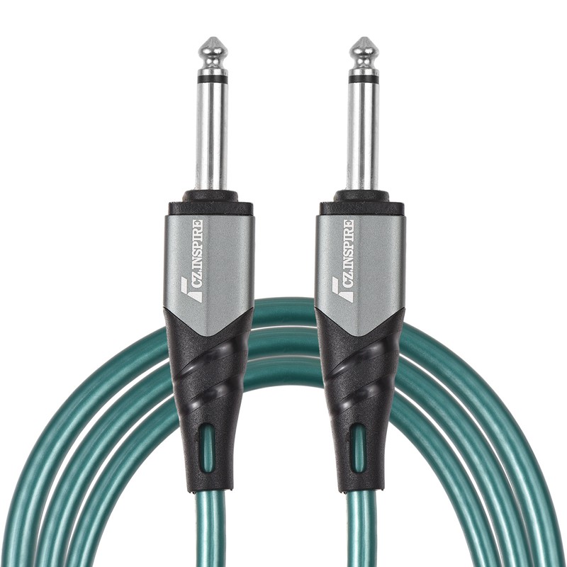 1/4 Inch Audio Instrument Cable 10ft Noise Reduction Dual Straight