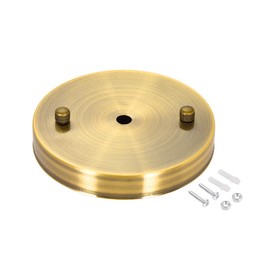 uxcell Retro Light Canopy Kit Pendant Lighting Ceiling Plate 120mm 4.7Inch Gold Bronze
